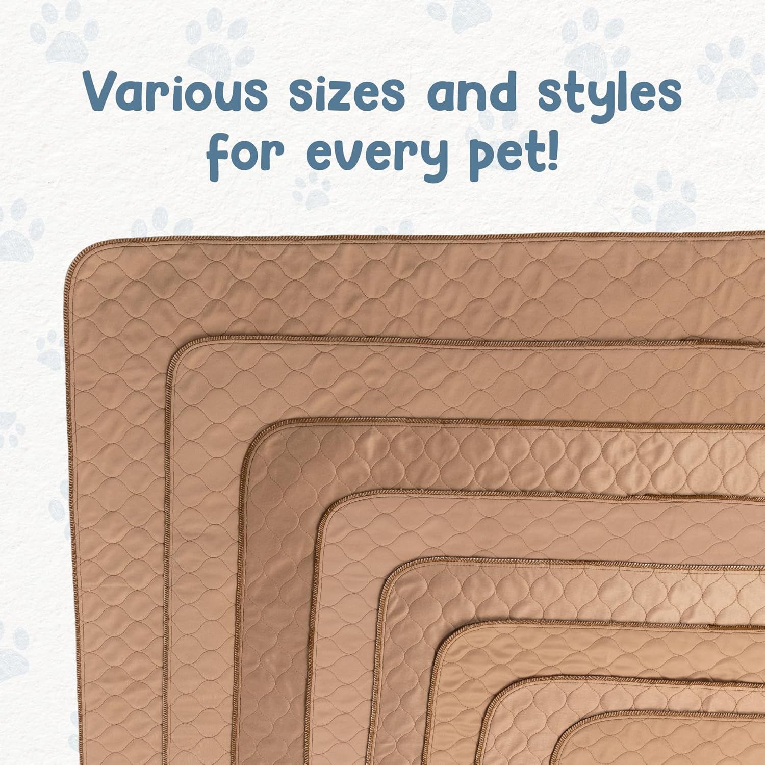 Reusable Dog Pee Pads - Dogs Waterproof Training Pads - Washable & Sanitary - Rounded Corners - Laminated, Lightweight, Durable - Pet Essentials Puppy Training, Whelping - 41"X41" W/ Grommets