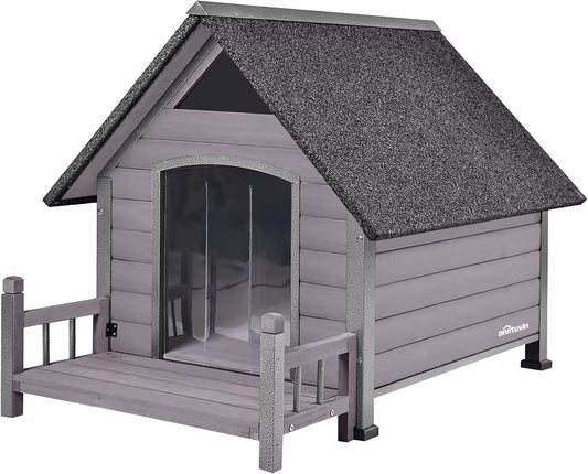 Waterproof Insulated Dog House Outdoor Kennel Small to Large Dogs Warm Pet Shelter with Efficient Insulation Liner Off-Ground